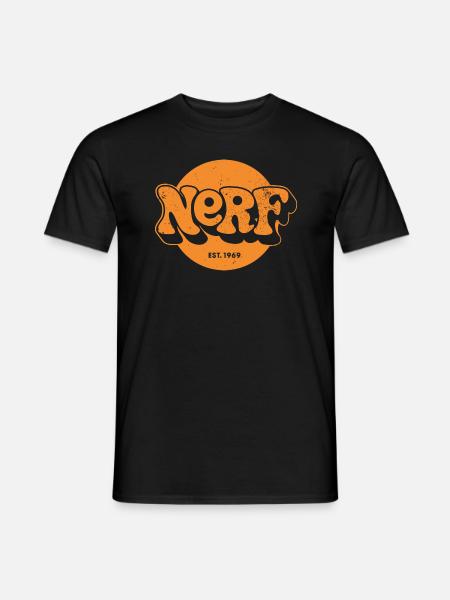 Nerf 1969 Logo Orange - T-shirt homme - noir