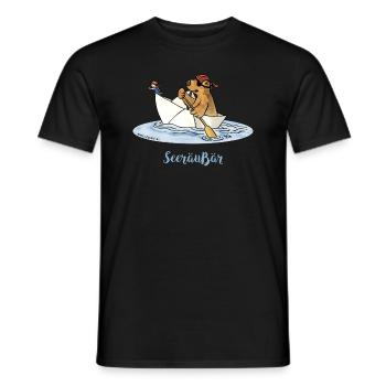 SeeräuBär - Männer T-Shirt - Schwarz - Vorne - AI Model Male 178 light (178cm)