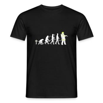 feuerwehr feuerwehrmann geschenk freiwillig - Männer T-Shirt - Schwarz - Vorne - AI Model Male 178 light (178cm)