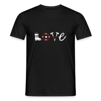 fire Department - Men's T-Shirt - black - Front - AI Model Male 178 light (178cm)
