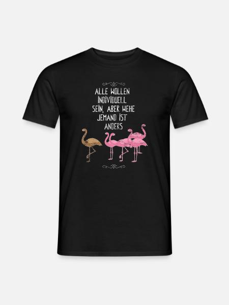 flamingo - Men's T-Shirt - black