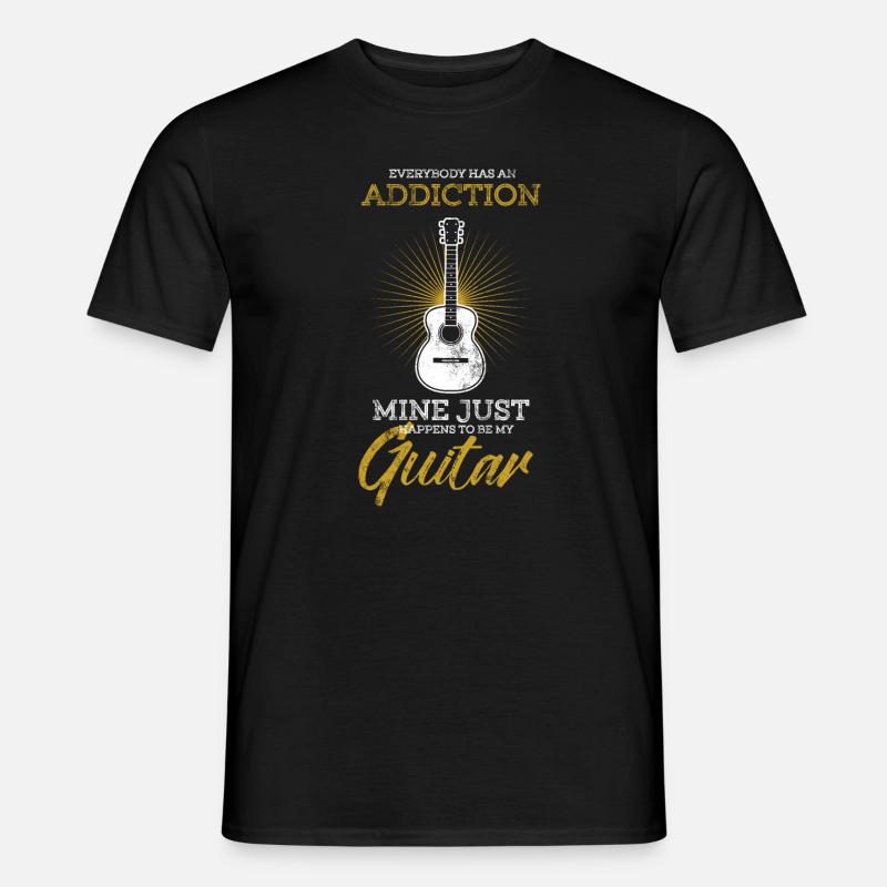 gitarre - Männer T-Shirt - Schwarz