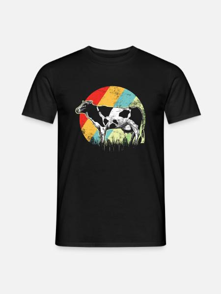 vache - T-shirt homme - noir