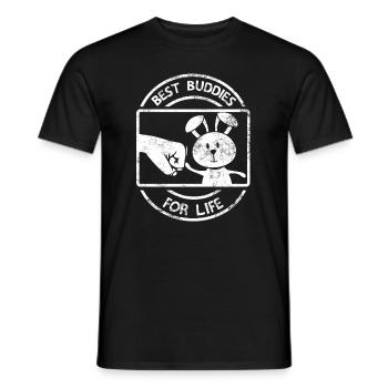 lièvre - T-shirt homme - noir - Devant - AI Model Male 178 light (178cm)