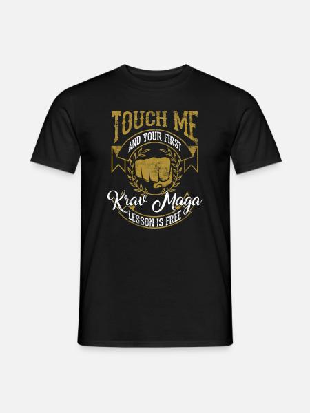 krav maga - Männer T-Shirt - Schwarz