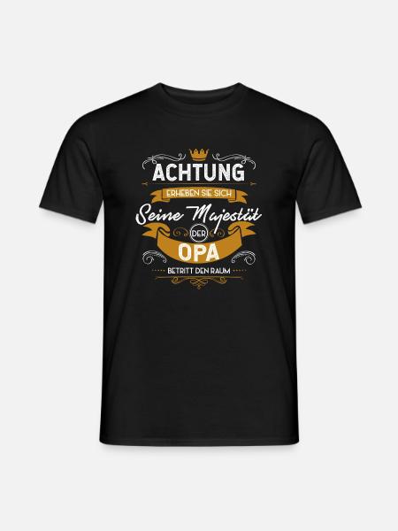 opa - Männer T-Shirt - Schwarz