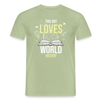 geschichte historik - Männer T-Shirt - Sage - Vorne - AI Model Male 178 light (178cm)