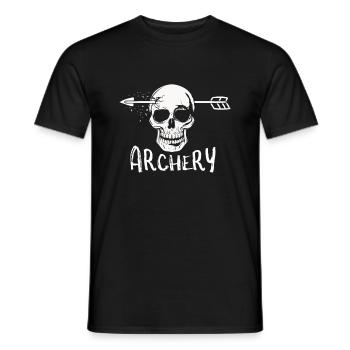 tir à l'arc - T-shirt homme - noir - Devant - AI Model Male 178 light (178cm)