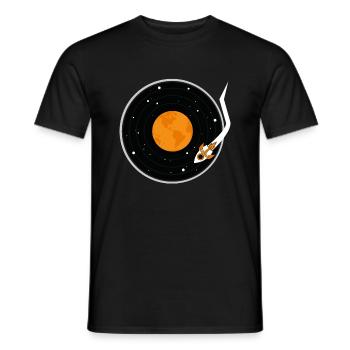 Enregistrer de la musique - T-shirt homme - noir - Devant - AI Model Male 178 light (178cm)