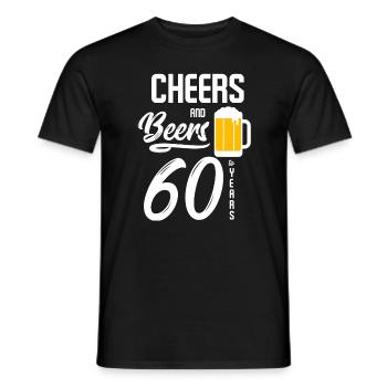 Bière anniversaire - T-shirt homme - noir - Devant - AI Model Male 178 light (178cm)