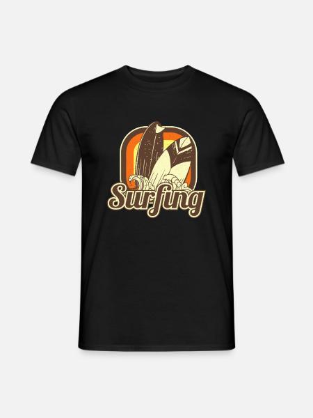 surf surf en mer - T-shirt homme - noir
