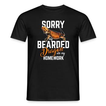 Bartagame - Männer T-Shirt - Schwarz - Vorne - AI Model Male 178 light (178cm)