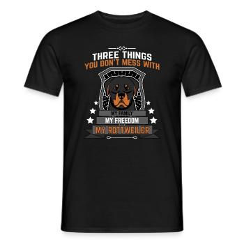 rottweiler - T-shirt homme - noir - Devant - AI Model Male 178 light (178cm)