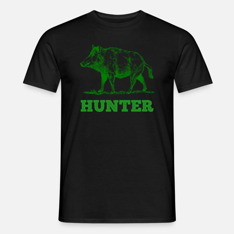 Jäger - Männer T-Shirt - Schwarz