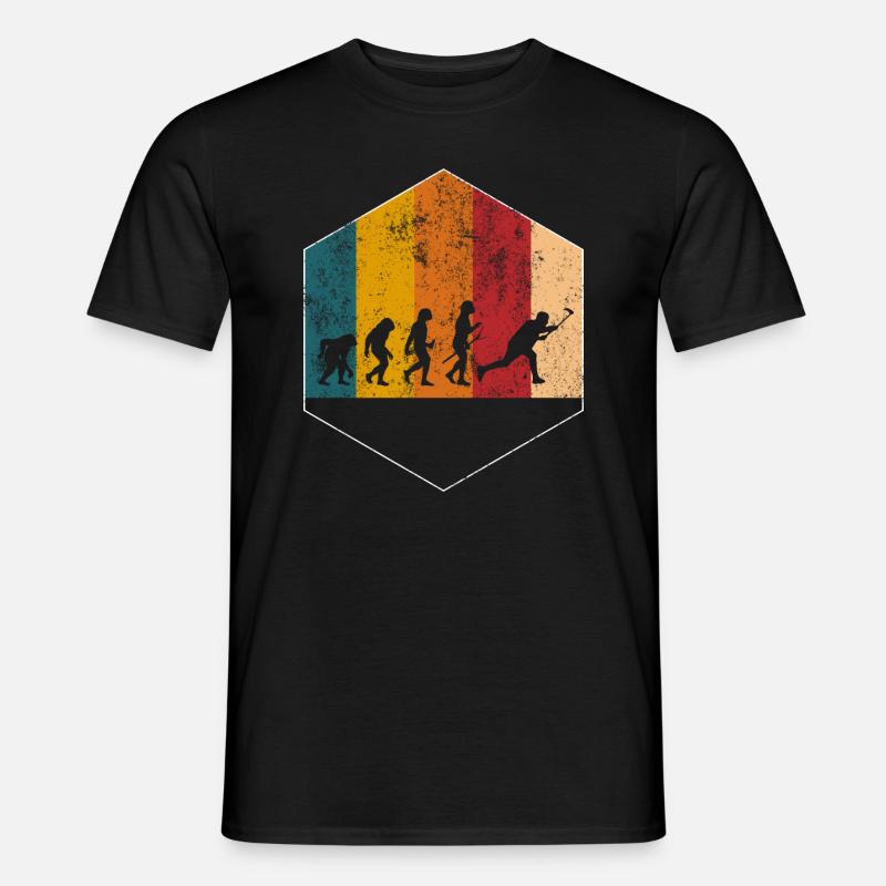 Floorball Unihockey Hockey Evolution Geschenk - Männer T-Shirt - Schwarz
