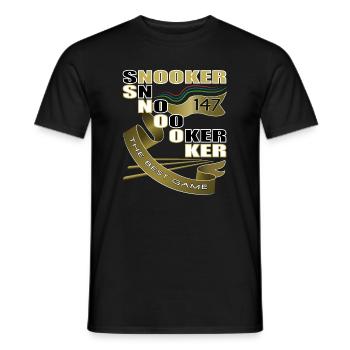 Snooker, Snooker Masters, Billard, Billard Masters - Männer T-Shirt - Schwarz - Vorne - AI Model Male 178 light (178cm)