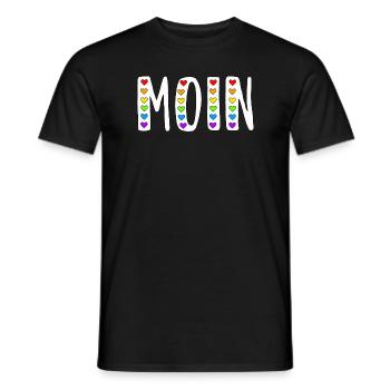 MOIN - Männer T-Shirt - Schwarz - Vorne - AI Model Male 178 light (178cm)