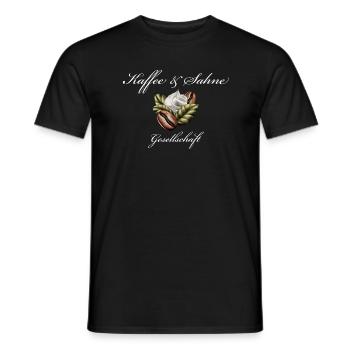 Kaffee & Sahne - Männer T-Shirt - Schwarz - Vorne - AI Model Male 178 light (178cm)