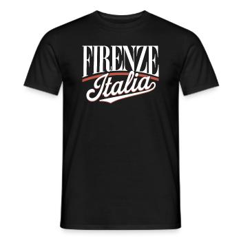Firenze - Italia - T-shirt homme - noir - Devant - AI Model Male 178 light (178cm)