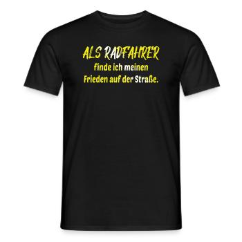 Bicycle Bicycle Bicycle Bike Biker Mountain Bike - Men's T-Shirt - black - Front - AI Model Male 178 light (178cm)