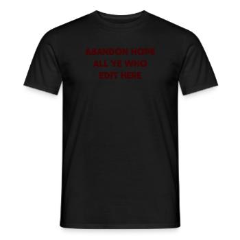 Edit Pain - Men's T-Shirt - black - Front - AI Model Male 178 light (178cm)