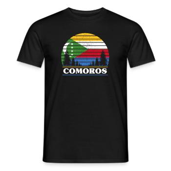 Comoros - Men's T-Shirt - black - Front - AI Model Male 178 light (178cm)