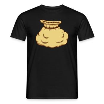 Filled Comic Bag - Men's T-Shirt - black - Front - AI Model Male 178 light (178cm)