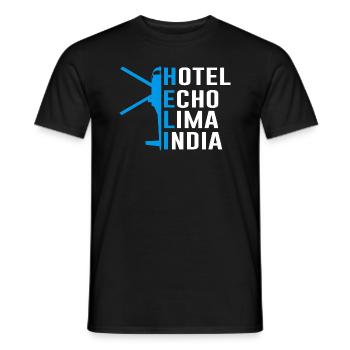 Hélicoptère Hélicoptère Cadeau Pilote Heli - T-shirt homme - noir - Devant - AI Model Male 178 light (178cm)