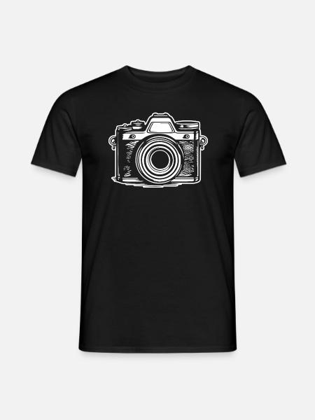 Fotograf Fotografieren Fotografie Kamera - Männer T-Shirt - Schwarz