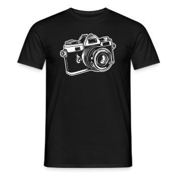 Photographer Photography Photography Camera - Men's T-Shirt - black - Front - AI Model Male 178 light (178cm)