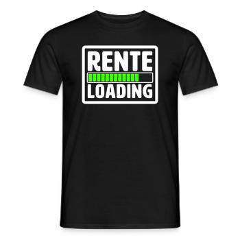 RENTE LOADING - Männer T-Shirt - Schwarz - Vorne - AI Model Male 178 light (178cm)