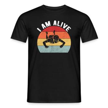 Parachutisme parachutiste - T-shirt homme - noir - Devant - AI Model Male 178 light (178cm)