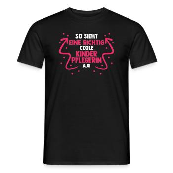 Erzieherin Kindergärtnerin Kinderpflegerin - Männer T-Shirt - Schwarz - Vorne - AI Model Male 178 light (178cm)