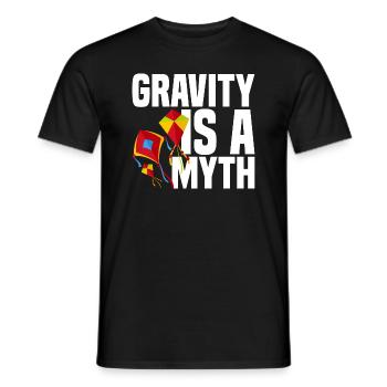 Kite Flying Pilot Kitegants de vol Cerfs-volants adultes - T-shirt homme - noir - Devant - AI Model Male 178 light (178cm)