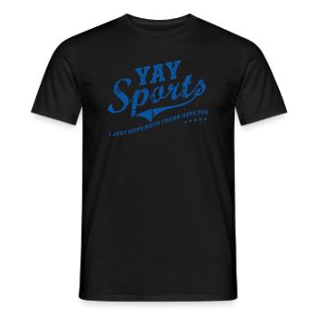 Allez faire du sport ! Sports drôles - T-shirt homme - noir - Devant - AI Model Male 178 light (178cm)