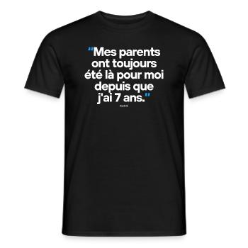 Citation célèbre footballeur - T-shirt homme - noir - Devant - AI Model Male 178 light (178cm)