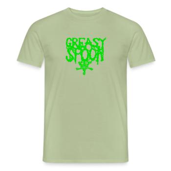Fettiger Löffel - Männer T-Shirt - Sage - Vorne - AI Model Male 178 light (178cm)