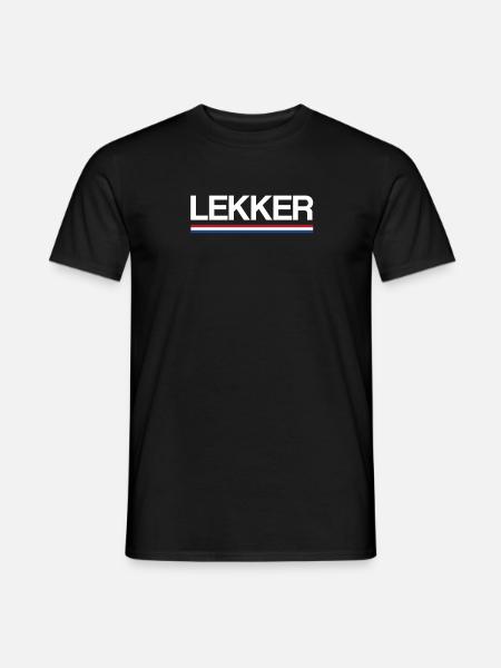 Lekker Niederlande Flagge Niederländisch Holland - Männer T-Shirt - Schwarz