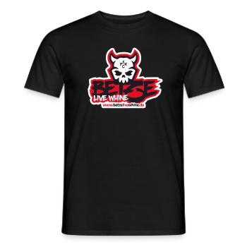 Betze Live Whine - Männer T-Shirt - Schwarz - Vorne - AI Model Male 178 light (178cm)