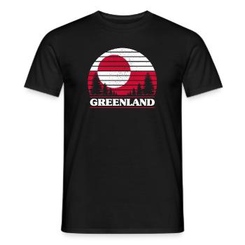 Greenland - Men's T-Shirt - black - Front - AI Model Male 178 light (178cm)