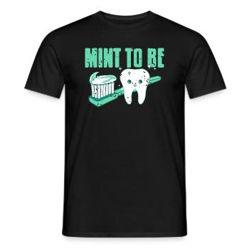 Mint To Be Vintage Génial Dentiste T-Shirt Cadeau - T-shirt homme - noir - Devant - AI Model Male 178 light (178cm)