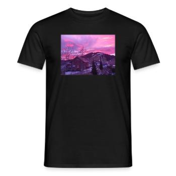 Imagine sky - Men's T-Shirt - black - Front - AI Model Male 178 light (178cm)
