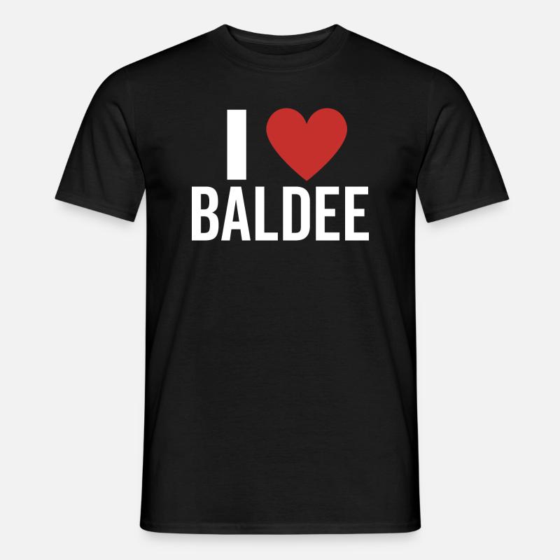 Ich liebe Baldee - Männer T-Shirt - Schwarz