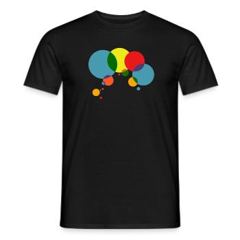 colorblind - Männer T-Shirt - Schwarz - Vorne - AI Model Male 178 light (178cm)