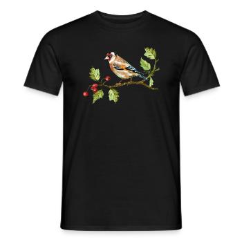 Bunter Vogel - Männer T-Shirt - Schwarz - Vorne - AI Model Male 178 light (178cm)