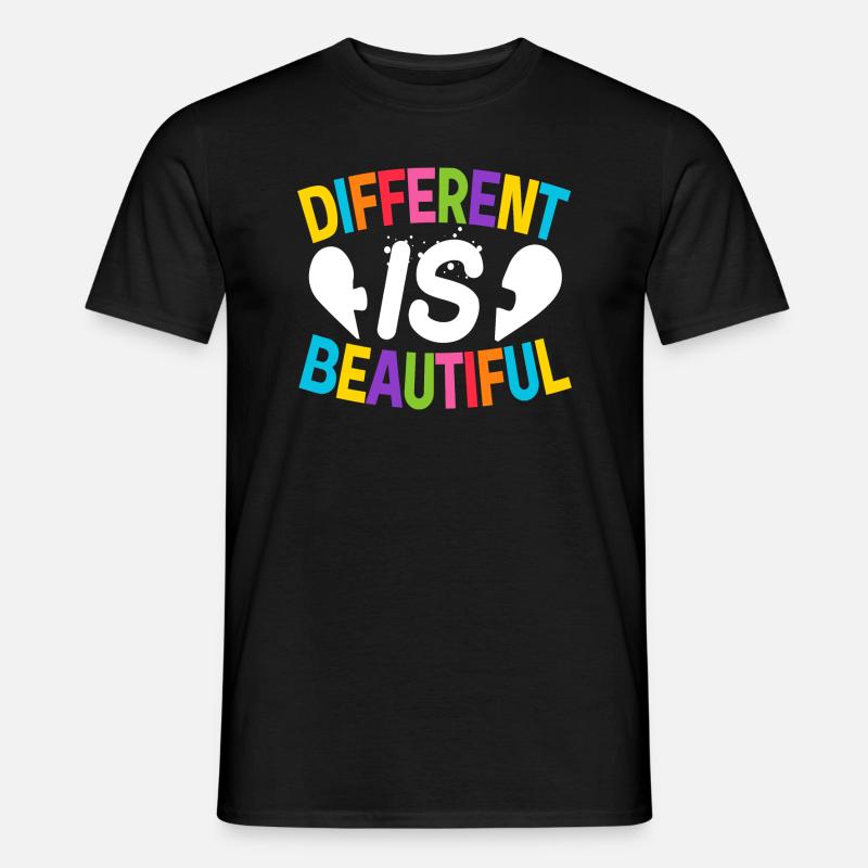 Different Is Beautiful - Men's T-Shirt - black
