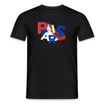 Gift idea for proud Parisians - Men's T-Shirt - black - Front - AI Model Male 178 light (178cm)