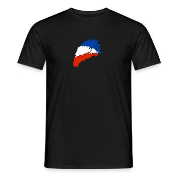 Frankreich Pullover mit Frankreich Farben T-Shirt - Männer T-Shirt - Schwarz - Vorne - AI Model Male 178 light (178cm)