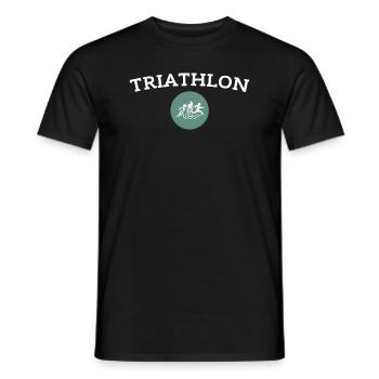 Triathlon - T-shirt homme - noir - Devant - AI Model Male 178 light (178cm)