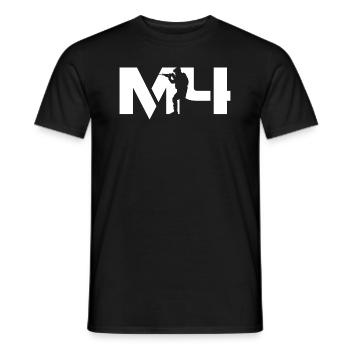 M4 Assault Rifle (1) - Weapons - AR15 - Men's T-Shirt - black - Front - AI Model Male 178 light (178cm)